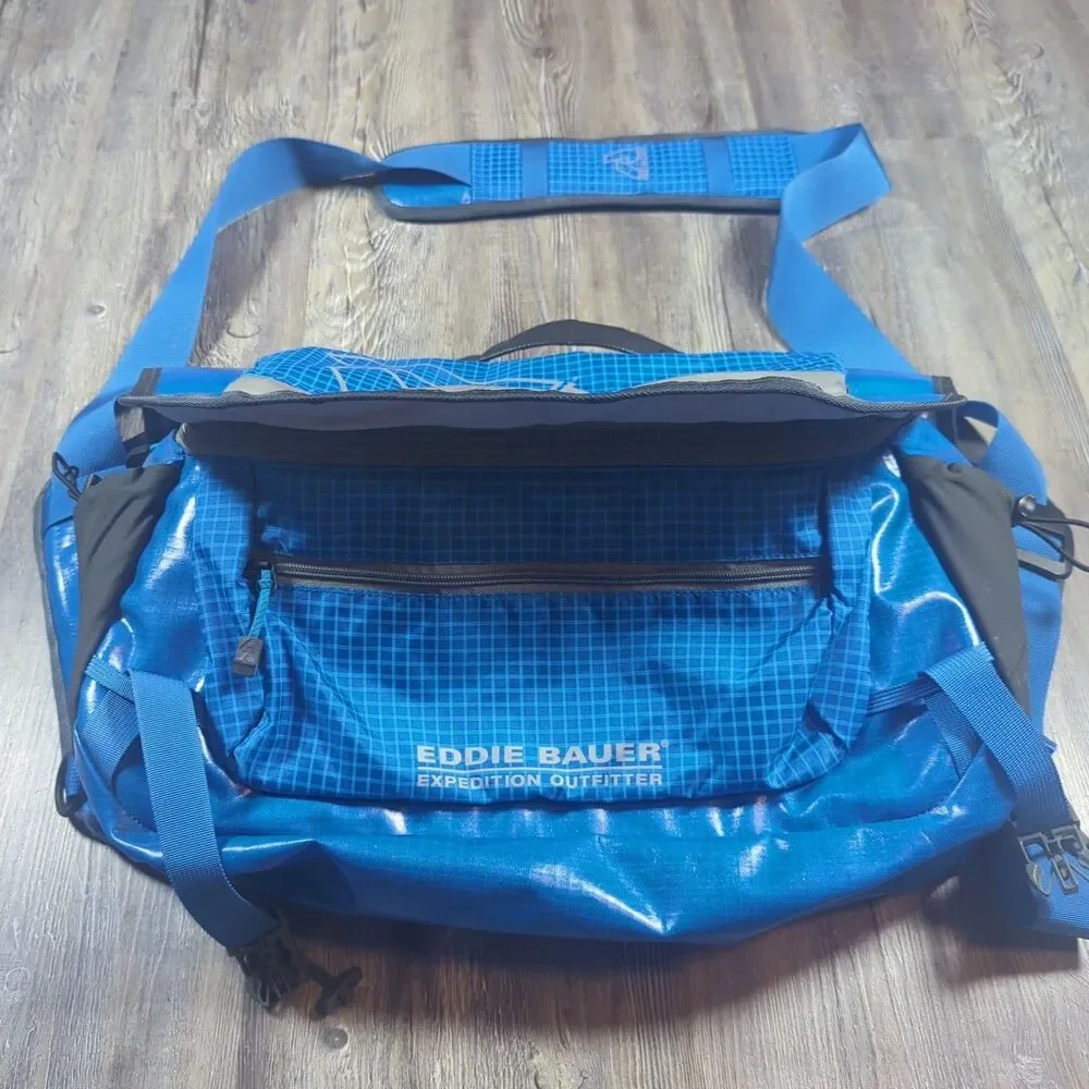 First Ascent Messenger Laptop Bag by Eddie Bauer Expedition Outfitter Blue